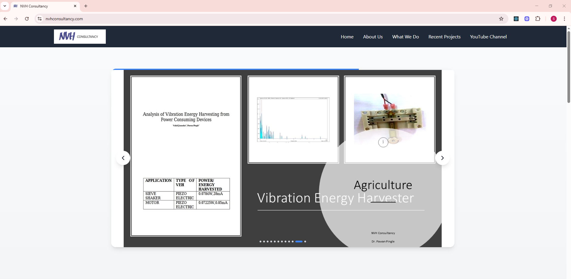 NVHConsultancy Website preview